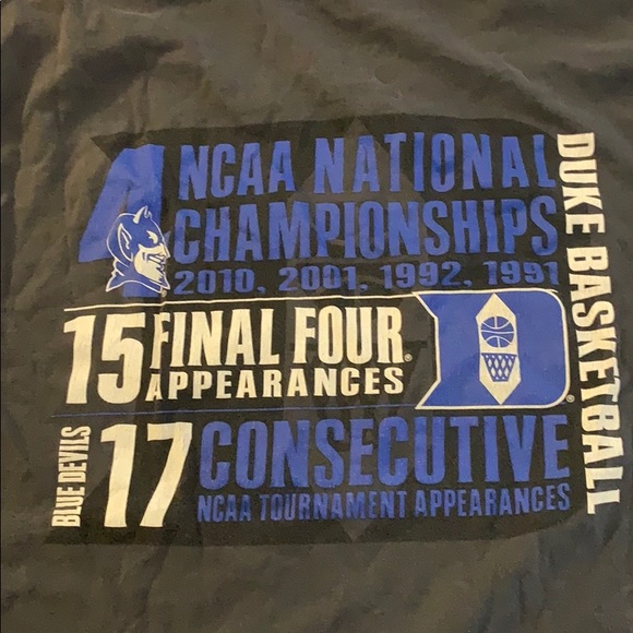 5 duke basketball t- shirts. - Picture 7 of 7